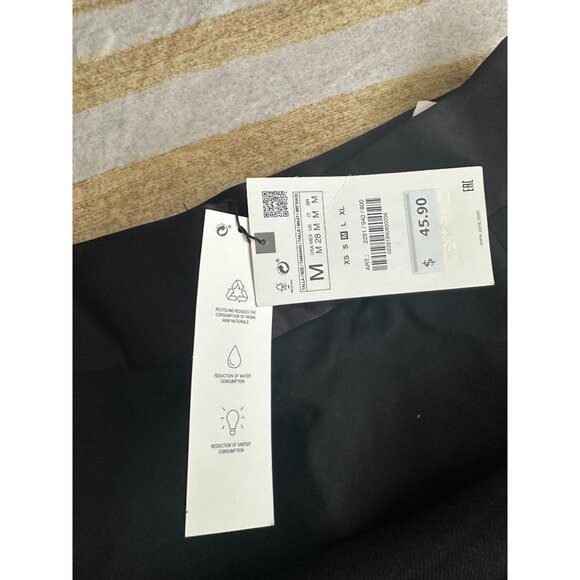 ZARA Women's Black Mini Skort Size Medium NEW NWT - Picture 4 of 7